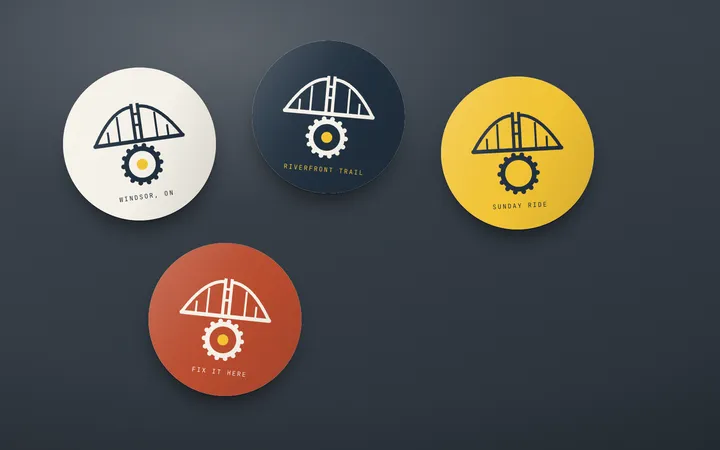 Ambassador Cycles: Frame stickers