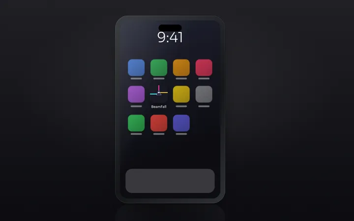 BeamFall: App icon on the home screen