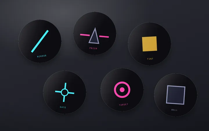 BeamFall: Piece stickers
