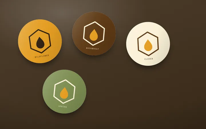 Tecumseh Honey Co.: Lid labels