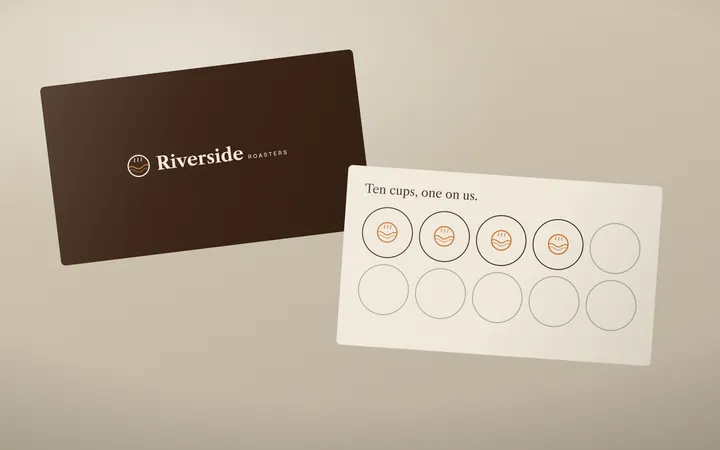Riverside Roasters: Loyalty cards