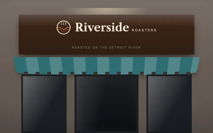 Riverside Roasters: Storefront