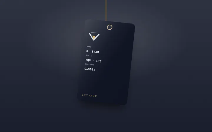 Skyvage: Cabin luggage tag