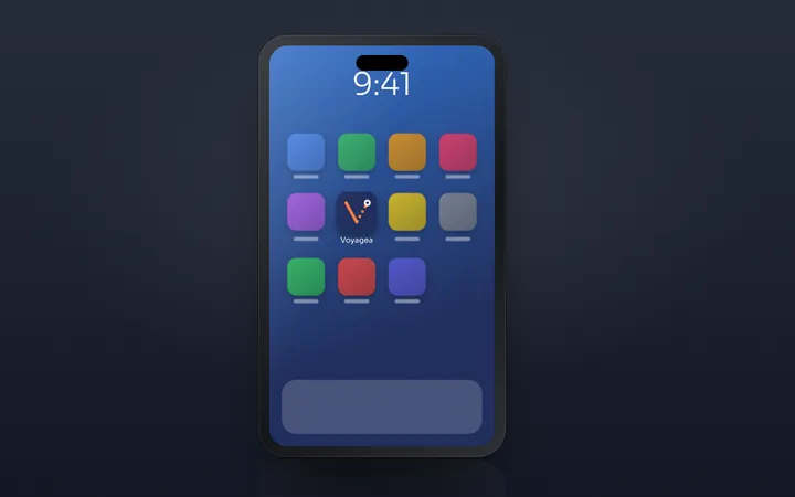 Voyagea: App icon on the home screen