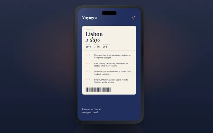 Voyagea: Boarding-pass story