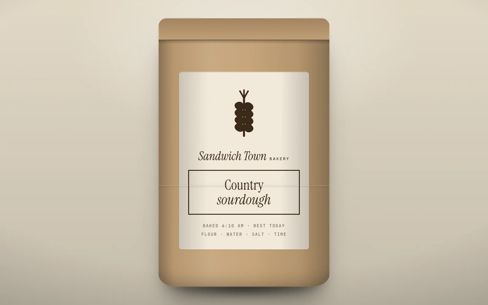 Sandwich Town Bakery: Bread bag